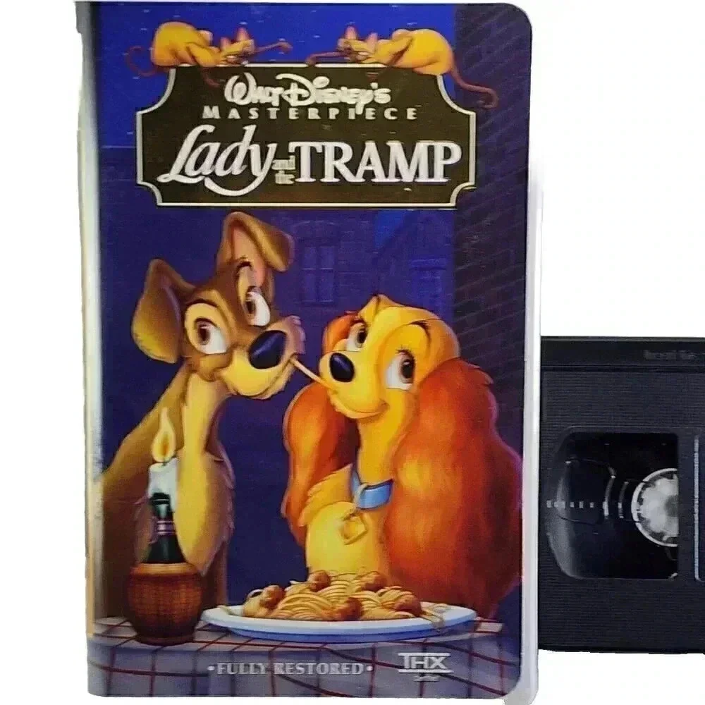 Walt Disney Masterpiece LADY AND THE TRAMP VHS TAPE VINTAGE 90'S